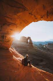 Delicate Arch Hike During Sunrise Beat The Crowds The Mandagies National Park Road Trip Utah National Parks Road Trip Utah Road Trip