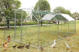 Pallets just seem quite handy and repurposeful for backyard projects like these. Buy Greenworld Chicken Coop Metal Cage 19 7 X 9 8 X 6 56ft Chicken Rabbit Fence Pen Pet Playpen Enclosures With Waterproof Uv Protection Cover Hen Run Duck House Outdoor Yard Walk In Poultry