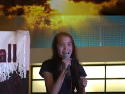 Kristen Ayres (13) of North Cow Creek School wins at Talent Showcase