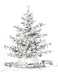 12 Days Of Christmas Cards Train Christmas Tree