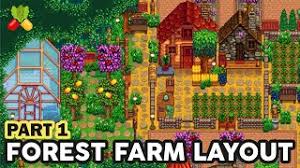 This farm map might have the least tiles, . Stardew Valley Forest Farm Layout Design Part 1 Youtube