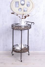 Teetisch Metalltisch Kaffeetisch Beistelltisch Servierwagen Antik Stil Teetische Kaffeetisch Metalltische