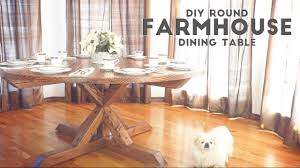 An unfinished furniture expo online exclusive. Diy Round Farmhouse Dining Table Modern Builds Ep 52 Youtube