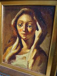 Dulce Beatriz Young Woman Oil Painting Listed Artist Spain Beautiful  Artwork!!!