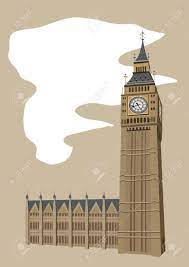 ロンドンのビッグベンの時計塔のイラストのイラスト素材・ベクター Image 9812135