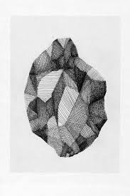 Black And White Gemstone Drawing Black And White Drawing Of A Gem Stone Black And White Drawing Drawings Graphic Illustration