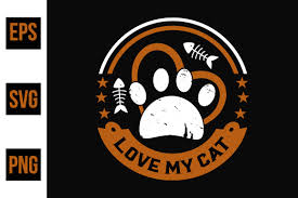 Download Cat Typographic Slogan Design Vector Graphic By Ajgortee Creative Fabrica SVG Cut Files
