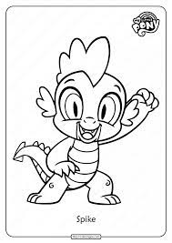 Spike has the ability to deliver the scrolls. Printable My Little Pony Spike Pdf Coloring Page Coloring Home