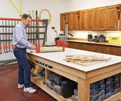 Casters Keep It Mobile Dave S 4x8 Mobile Assembly Table Is Covered With A Sheet Of Ultra High Molecular Weight Uhmw Assembly Table Wood Shop Wood Magazine