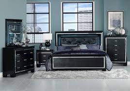 Find stylish home furnishings and decor at great prices! Lacks Allura Black 4 Pc Queen Bedroom Set