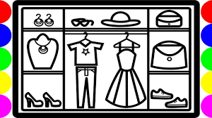 How to Draw a Fashion Closet / Wardrobe | Easy Cute Drawings Step By Step | Jolly  Toy Art - YouTube