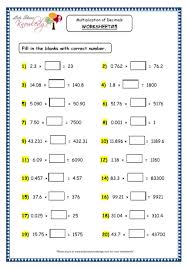 In these multiplication worksheets, the facts are grouped into anchor groups. Grade 4 Maths Resources 3 7 1 Multiplication Of Decimals By 10 100 And 1000 Printable Worksheets Lets Share Knowledge