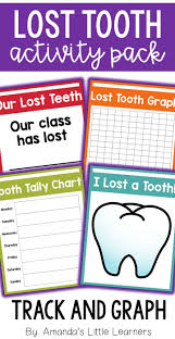 Lost Tooth Activity Pack Graphs Certificates Writing