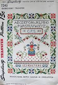 We did not find results for: 1940s Cross Stitch Pennsylvania Dutch Sampler Tansfer Simplicity 7243 Vintage Craft Sewing Pattern