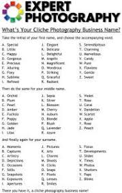 Fun Cliche Photography Business Name Generator Try It Now Photography Studio Names Photography Names Photography Business