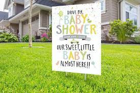 Drive By Baby Shower Yard Sign Design Digital File Only Etsy In 2021 Baby Shower Signs Baby Shower Yard Signs