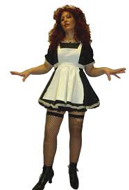 Magenta cosptume from the rocky horror picture show cosplay costume. Magenta Rocky Horror Picture Show