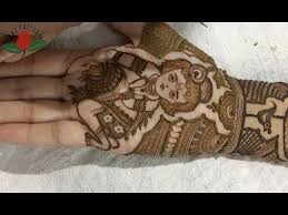 How To Draw Baal Gopal With Bridal Mehendi Design Featuring Artist Jigisha Youtube Mehendi Designs Bridal Mehendi Designs Beautiful Mehndi Design
