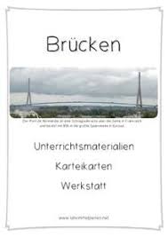 Brucken Brucken Bauen Unterrichtseinheiten Arbeitsblatter Grundschule