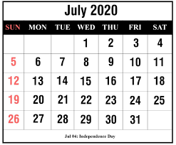 Remarkable Printable Calendar With Numbered Days 2020 In 2020 Printable Calendar July Printable Calendar Template Calendar Template