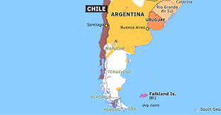Argentina is bordered by chile to the west, bolivia and paraguay to the north, and uruguay, brazil, and the atlantic ocean to. Partition Of Patagonia Historical Atlas Of South America 23 July 1881 Omniatlas