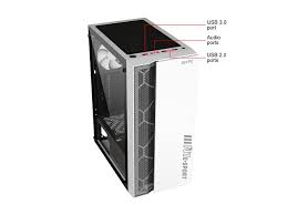 N8 black is equipped with 1 usb input port and 3 output ports for additional usb devices (mouse, hdd, and so on). Diypc Diy S08 W White Usb 3 0 Steel Tempered Glass Atx Mid Tower Computer Case 1 X 120mm Fan X Rear Pre Installed Newegg Com