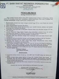 Rekrutmen kerja bank rakyat indonesia (persero) tbk kantor cabang cepu juni 2021 | mimin dapet info menarik nih sobat semua seputar lowongan kerja di bank bumn yang ada di wilayah cepu dan sekitarnya. Facebook