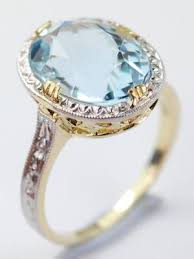 1960 S Vintage Aquamarine Engagement Ring Rg 3630 Colored Stone Engagement Rings Colored Engagement Rings Antique Wedding Rings