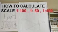 USE OF SCALE IN DRAWING | HOW TO CALCULATE SCALE 1:100 , 1:50 , 1 ...