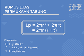 Volume tabung adalah luas alas (salah satu lingkaran) dikalikan dengan tinggi. Matematika Kelas 9 Cara Menghitung Luas Permukaan Dan Volume Tabung