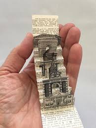 Tiny Artist Flag Book About Buildings By Kit Davey Book Sculpture Altered Book Art Artist Books
