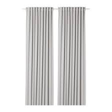 Bedroom Black And White Blackout Curtains Majgull Light Grey Room Darkening Curtains 1 Pair 145x250 Cm Ikea Blackout Curtains Room Darkening Curtains Curtains With Blinds