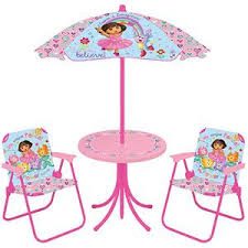 Nickelodeon Dora The Explorer Patio Set Walmart Com Patio Table Set Dora The Explorer Kids Table Chair Set