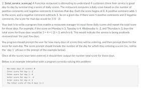 First tap on the start button and then you will see the play button. 2 Total Service Score Py A Franchise Restaurant Is Chegg Com