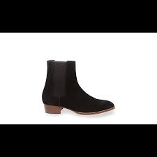 Steve Madden Shoes Steve Madden Diem Chelsea Boot Black Suede Heel Poshmark