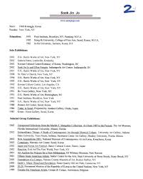 jo, sook jin selected document