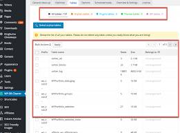 The plugin is developed, for maximum performance, to work in combination with caching . Clean Options Wordpress Plugin Delete Orphan Tables