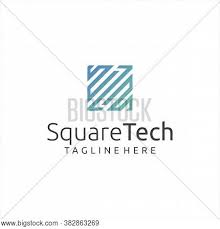 Square logos communicate strength, and structure. Square Tech Logo Vector Photo Free Trial Bigstock