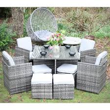 The clever cube design means the chairs and stools can be stored. Rattan Cube Set Outdoor Rattan Set Brown Rattan Set 8 Seat Cube Set