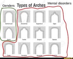 Mental Disorders Genders Types Of Arches