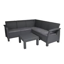 Allibert Loungeset Bahama Antraciet Loungesets Tuinmeubelen Tuin Gamma Be Bankstel Meubel Ideeen Bahama S