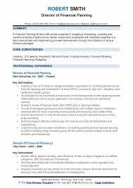 Subtle design elements help this financial planning and analysis resume stand out and get attention. Director Of Financial Planning Resume Samples Qwikresume