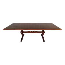 Harden Furniture Solid Cherry Trestle Base Dining Table For Sale Dining Table Trestle Base Dining Table Table