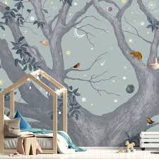 Je veux trouver des idées de décoration pour ma chambre bébé pas cher ici décoration chambre bébé foret enchantée. Papier Peint Chambre Enfant Modeles Pour Fille Et Garcon Cote Maison