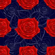 Check spelling or type a new query. Seamless Pattern Beautiful Red Rose Flowers On Abstract Dark Bllue Background Vector Illustration Hand Drawing Line Art 1984113 Vector Art At Vecteezy