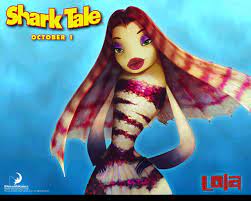 redheaded angelina jolie fish not really hair but you get the jist shark tale shark tale lola lola shark tale