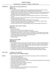child care teacher resume samples