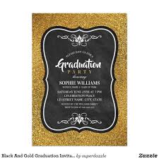 Black And Gold Birthday Invitations Templates Black And Gold Graduation Invitations Glitter Zazzle Com Birthday Party Invitation Templates 21st Birthday Invitations 30th Birthday Party Invitations