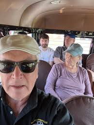 Here are a couple of pictures of Jake Bergh and I with Dale Krull's 1929  Model A Business Coupe at the Gilmore Car Museum today.