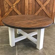 Round Farmhouse Coffee Table Coffee Table Farmhouse Round Coffee Table Diy Rustic Coffee Tables
